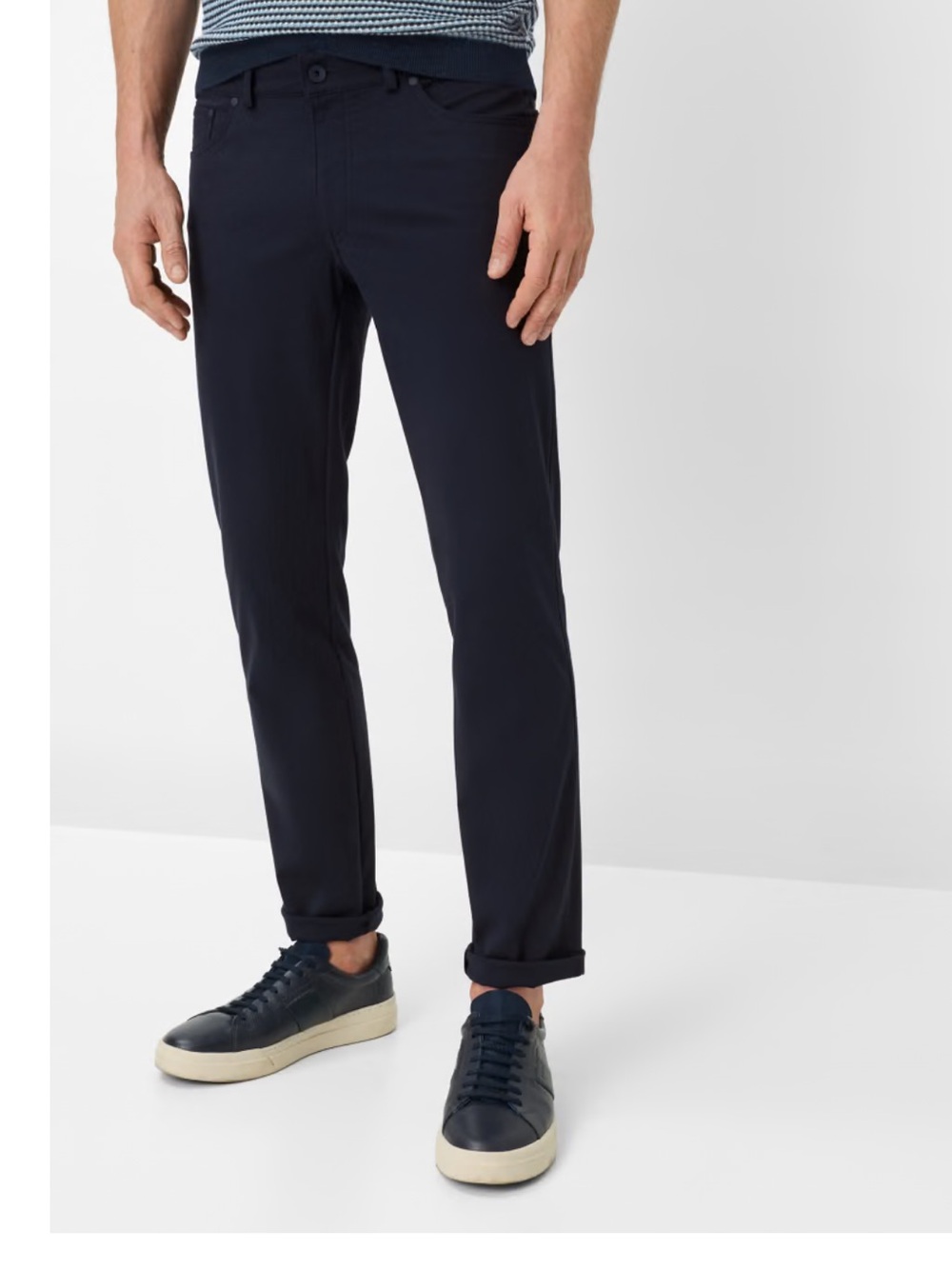 Brax Chuck Dark Blue Marathon Slim Trouser Pants 32x32 Like New